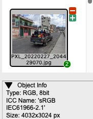 Screenshot Object Info